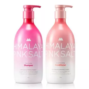 HIMALAYA PINKSALT Scalp Shampoo Conditioner Set 600g+600g