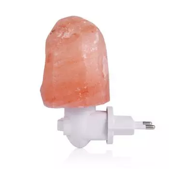 Himalayan Salt Wall Bedside Lamp, Natural Crystal, Hand Carved Night Light, Home Decor, Air Purifying Release, Negative Ions EU