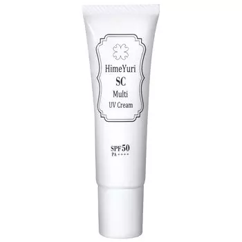 Himeyuri 6 типов человеческих стволовых клеток солнцезащитная основа под макияж SC Multi UV Cream сделано в Японии 30 г (1)