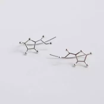 Химические Молекулярные Серьги Серьги Креативный Дизайн Серьги Дизайнерский Стиль Простые Модные