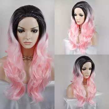 Химическое волокно Красота Шелковый клык Темперамент Реалистичная серия Harajuku Подравнивание лица Женщины Японское желание Длинные вьющиеся волосы