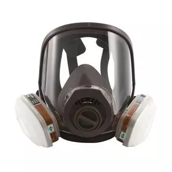 Химия Распыление Картина Анфас Лабораторная безопасность Пылегазовая маска Лицевая часть Face Mask + Filter Box