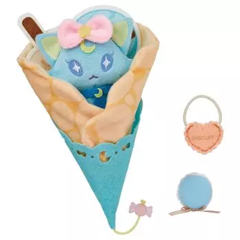 Himitsu no Iipuri Tenohira Plush R Puri Cat Set