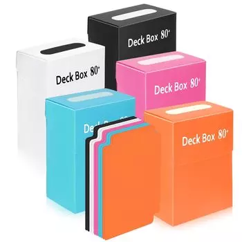 HIMOMO 5 цветов 5 предметов 10 разделителей чехол для колоды чехол для коллекционных карт магнитный загрузчик коробка для хранения кейс для хранения коробка для оценки жесткий чехол +