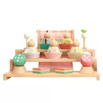 Hina doll Puca HINANINGYO Building blocks Mini Hina doll Five person decoration Tokunaga carp streamer [2022 model]