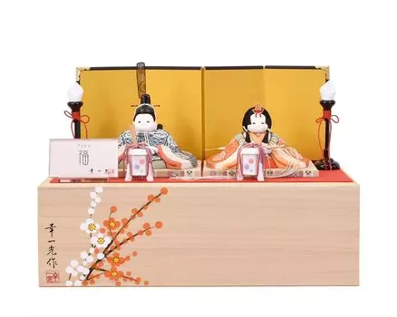 Hina Dolls Compact Round Face Kimekomi Cute Stylish Koichiko Cute Hina Dolls Storage Decoration Mini Size Hina Jinya