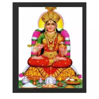 Hindu Religious Shiva and Maa Annapurna Devi Design Wall Art Painting Frame For Home Decoration And Gifting, Traditional Temple Artwork