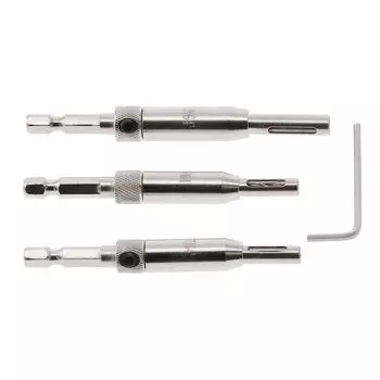 Hinge Drill Bit Pilot Holes 3 Pcs High-speed Steel