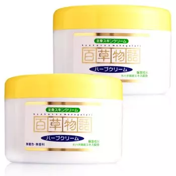 Hino Pharmaceutical Monogatari Herbal 230g x2 piece set Contains natural plant ingredients body skin [Hyakusa Cream] (whole cream)