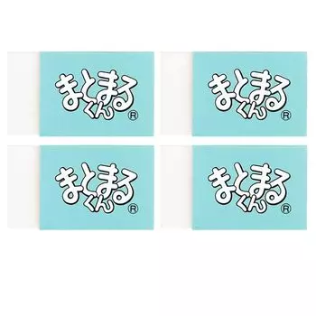 Hinodewashi Mamarukun Eraser 4 piece set original memo sticker included MM-100 +