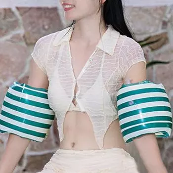 HiNoPen Adult Arm Tube Arm Ring Water Play Arm Tube, зеленый, 1 комплект, корейские товары для водных развлечений