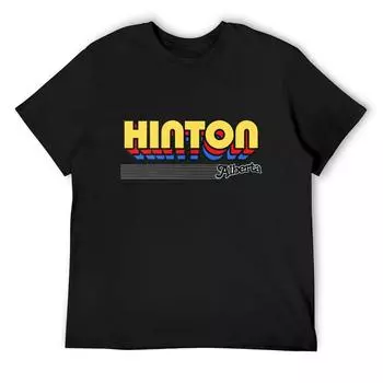 Hinton, Alberta Retro Stripes T-Shirt Summer Top Korean Fashion Sweat Shirts, Men S белый