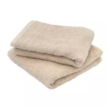 hiorie Mini Bath Set of 50 x Made in Highly Greige Towels, 2, Approx. 100cm, Japan, Lite!TOWEL, Quick-Drying, Lightweight, Thin, Compact, Absorbent,