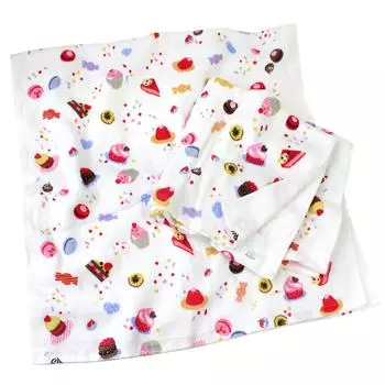 hiorie Набор марлевых полотенец с рисунком девочки в ванной из сенсюского полотенца (Хиори) Сделанные в Японии полотенца, Полотенца, 2, Закуска,