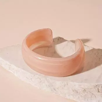 Hip Hop Acrylic Bangle Bohemian Retro Hand Ring Fashion Irregular Wide Bracelet Decoration Style F