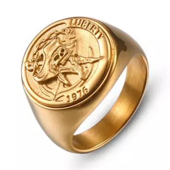 Хип-хоп блестящие золотые кольца из нержавеющей стали с черепом пирата круглые для мужчин рок-ювелирные изделия размер 8-12 8 серебряный