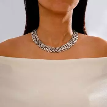 Hip-hop Cuban Necklace, Cold Wind Personality Design Sense Collarbone Chain Niche Versatile Trendy Necklace Jewelry Women