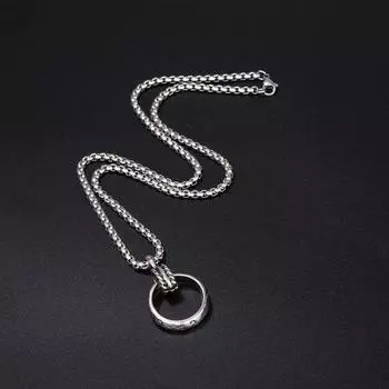 Хип-хоп кольцо кольцо ожерелье мужская подвеска прыгающая подвеска женская