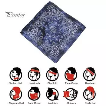 Хип-хоп квадратная бандана из дышащего хлопка для мужчин, женщин, мальчиков и девочек, многоцелевой летний носовой платок с принтом, солнцезащитный шарф для волос, Рождественский подарок B