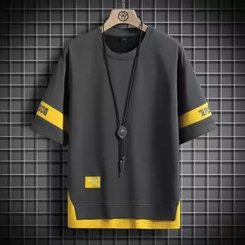 Хип-хоп свободные мужские уличные футболки повседневные классические летние футболки с коротким рукавом черные белые футболки большие размеры XXXL белый