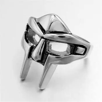 Хип-хоп MF DOOM маска кольца для мужчин гладиатор в стиле панк египетский фараон мужское кольцо классические ретро ювелирные изделия аксессуары для вечеринок 13