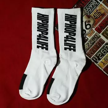 Хип-хоп носки Высококачественные хлопковые носки Уличный хип-хоп Скейтборд Женские Мужские носки 36-42