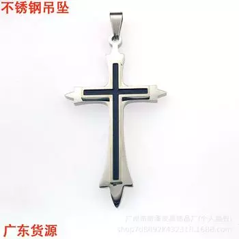 Хип-хоп Винтажная Двойная Подвеска Уличное Ожерелье Цепочка для Свитера Персонализированные Украшения из Титановой Стали