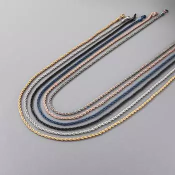 Хип-хоп вакуумная гальваника 3 мм крученая цепь обычная цепочка из титановой стали мужское и женское ожерелье