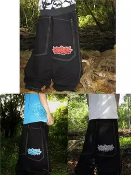 Хип-хоп Y2k новый цвет Wexwear вышитые мешковатые джинсы уличные джинсы мужские и женские широкие брюки с высокой талией Harajuku черные брюки S