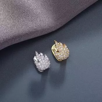 Хип-хоп зубы Grillz Мужчины Женщины Iced Out Hollow Single Double Teeth Cap Стоматологическая решетка Панк Рэпер Кепка Хэллоуин Косплей