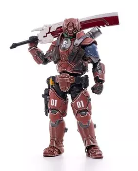 HiPlay JoyToy 1/18 SF Battle Star Series Набор подвижных фигурок воина Звездной Федерации первого корпусаSteel Red Blade