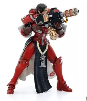 HiPlay JoyToy Nun Soldier Armor Movable Sororitas Battle Sisters Order of the Bloody Rose Sister Ignacia 1/18 Figure-Adepta