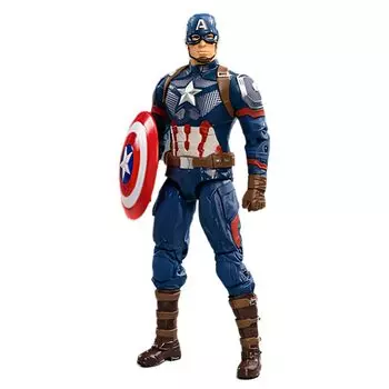 HiPlay Medium Action Model 7 Inch Captain America Movable Action Figure Accessories Full Set