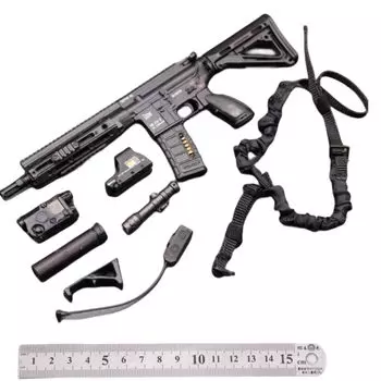 HiPlay MINITIMES Модель пистолета Военное оружие Инструмент Подвижная фигурка 1/6 (HK416C)