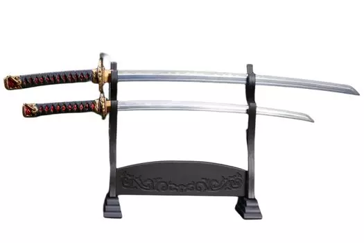 HiPlay Ryuzan Metal Ronin Tachi Weapon Tool Movable for Action Figure Alloy Black 1/6 LS2022-09B