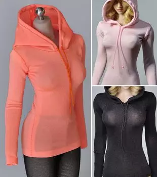 HiPlay Женская фигурка кукла куртка с капюшоном одежда костюм совместим с TBLeague Body DY12 1/6 (оранжевый)