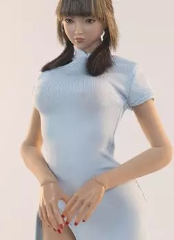 HiPlay Женская фигурка куклы цельный китайский костюм одежда совместима с TBLeague Body Dress13 1/6 (синий)