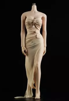 HiPlay Женская фигурка куклы цельный костюм одежда совместима с TBLeague Body Dress08 1/6 (желтый)