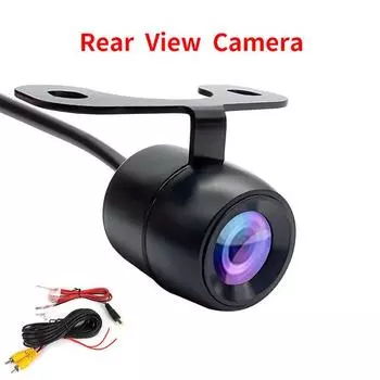 Hippcron Автомобильная камера заднего вида HD ночного видения Реверсивный автоматический монитор парковки CCD Водонепроницаемая широкоугольная камера высокой четкости Front and Rear View