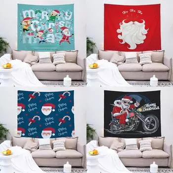 Хиппи Рождественский домашний декор гобелен Санта-арт гобелен Спальня Гостиная Настенный декор фон ткань 100x75cm