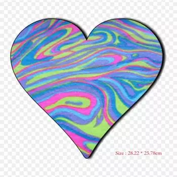 Хиппи узор 1960-х годов хиппи термопереносная печать виниловые нашивки наклейки для одежды DIY аппликации моющиеся нашивки