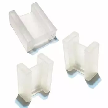 HIRAISM Outlet Cover AC Plug Cap 2PIN Tip Transparent (100 Pieces)