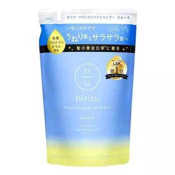 hiritu Balance Repair Shampoo Smooth Refill Делает вьющиеся волосы гладкими Сыворотка Hair Beautiful Protein Serum Balance Keep Serum очищающий ингредиент Amino
