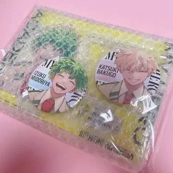 Hiroaka Giga Jump 2024 Spring Midoriya Bakugo Acrylic Can Badge