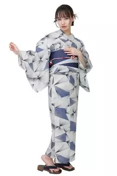 Hiroba Yukata Retro Adult Retro Modern Heiko Heiko 2 Waist Dressing Free YKT24L1OTONA CCO L Series [Kimono Yu] 4-piece Set, Women s, (4 Patterns),