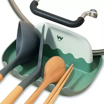 HIROMARE Подставка для половника Подставка для крышки кастрюли Подставка для половника Подставка для крышки кастрюли Подставка для крышки кастрюли PP (зеленый)