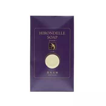 HIRONDELLE SOAP Премиальное очищающее мыло для лица 14 г с сеткой [GEMMATSU] [Содержит ингредиенты] чистый