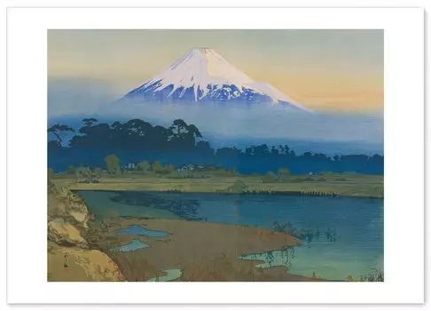 Hiroshi Yoshida Poster Reproduction Shukei Asahi A3 Size in Interior Painting Art Wallpaper Poster Fuji (Japanese Painting) [Made Japan] [For