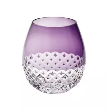 Hirota Glass Glass Edo Kiriko Flower Bud Hail Purple KARA-8 фиолетовый
