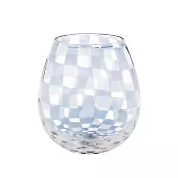 Hirota Glass Glass Taisho Roman Flower Bud Ichimatsu KARA-4 чистый